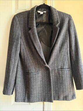 Old Navy Gray Herringbone Women’s Blazer Jacket